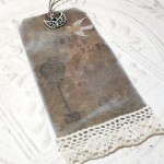 Fly Distressed Altered Luggage Style Tag