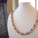 Glass Pearl beaded necklace