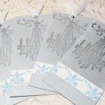Mini Notecard Bookmark Chic Chandelier Tags 4pc