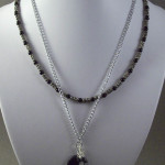 Two Layer Chained and Tube Beaded Necklace
