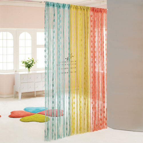 Colorful Curtain Divider