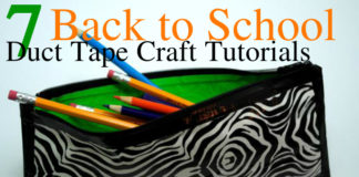 7 Back to School Duct Tape Craft Tutorials