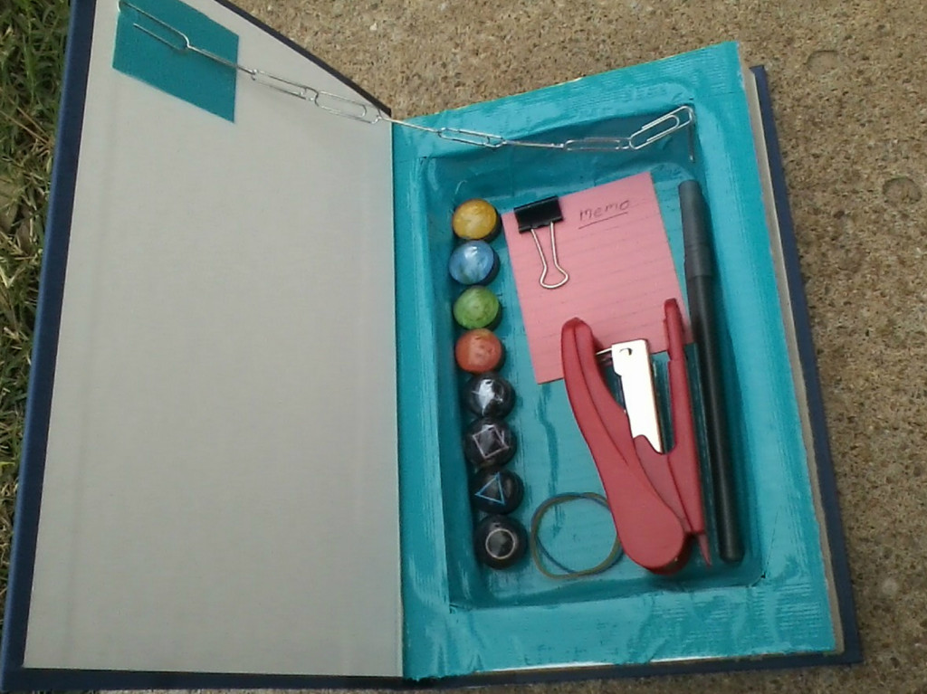 Duct Tape Pencil Box Book Storage