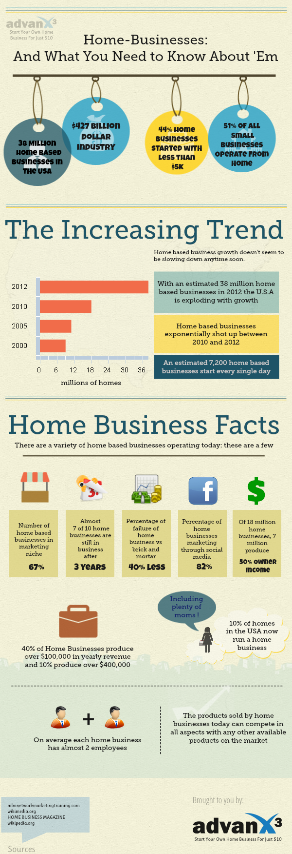 Statistics of Home Businesses