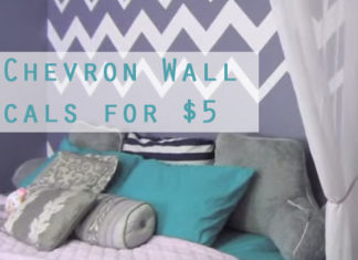 DIY-Chevron-Wall-Decals-for-$5