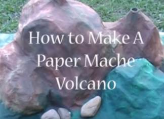 How to Make a Paper Mache Volcano