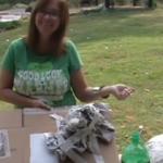 Paper Mache Volcano Step Two